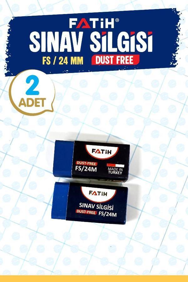 Mavi Sınav Silgisi İz Bırakmayan Orta Boy 2 Adet Dust-Free - Image 1