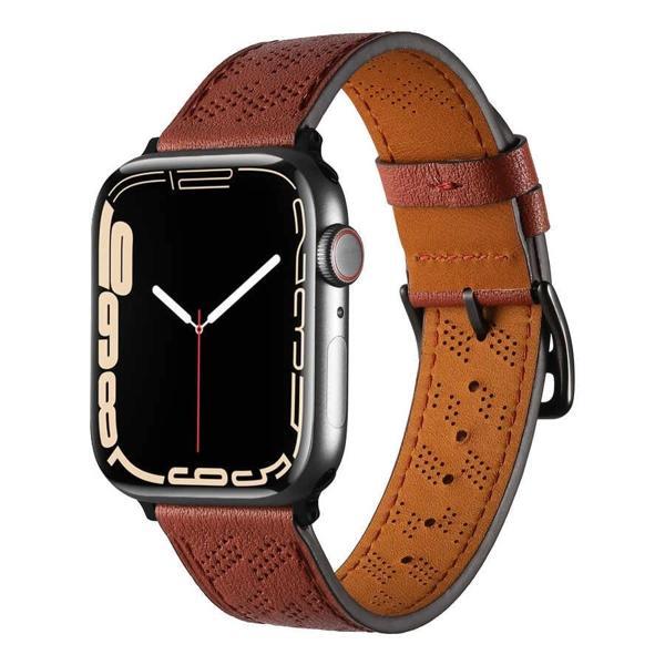 ​​​Apple Watch 42mm KRD-76 PU Deri Kordon Strap Kayış - Image 1