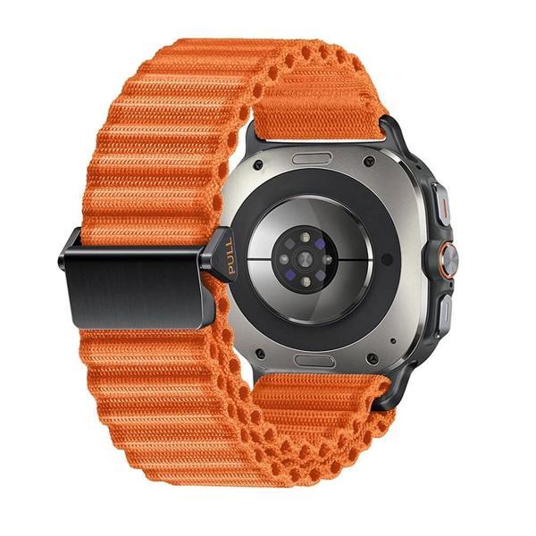 ​​Galaxy Watch Ultra 47mm Zore KRD-120 Naylon Kumaş Hasır Örgülü Kordon - Image 1