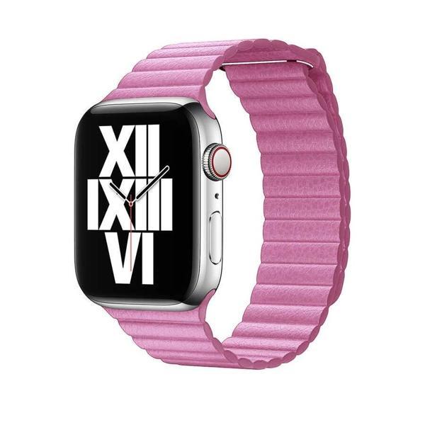 Apple Watch Ultra 49mm Kordon KRD-09 Deri Lop Strap Kayış - Image 1