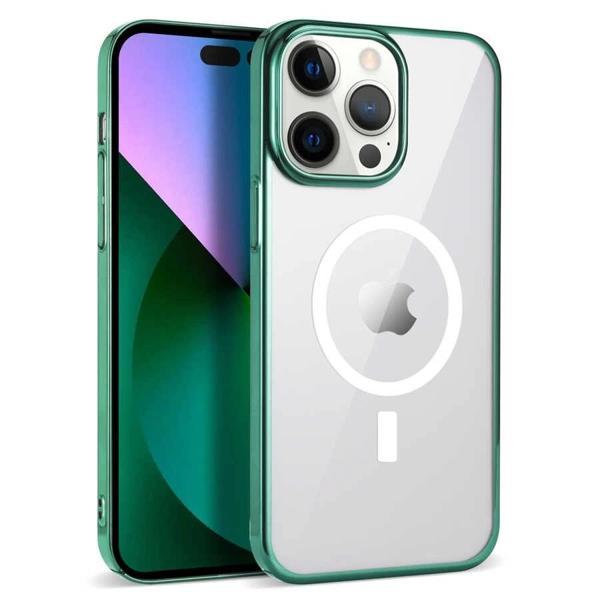 Apple iPhone 14 Pro Kılıf Zore Wireless Şarj Özellikli Pixel M-safe Kapak - Image 1