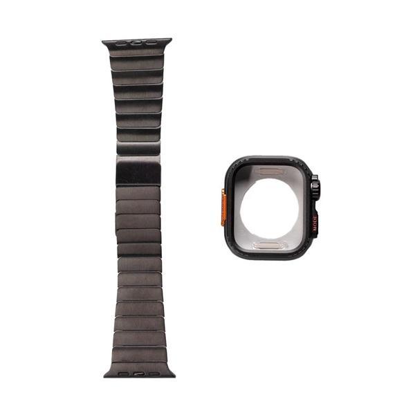 Apple Watch 44mm Zore KRD-126 Sert Kasa Koruyuculu Metal Kordon - Image 1