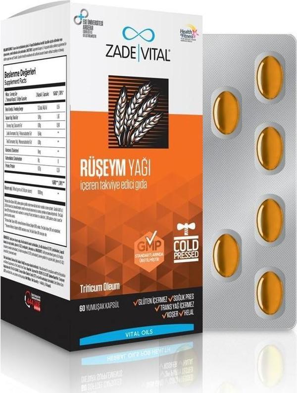 Zade Vital Rüşeym Yağı 500 Mg 60 Kapsül - Image 1
