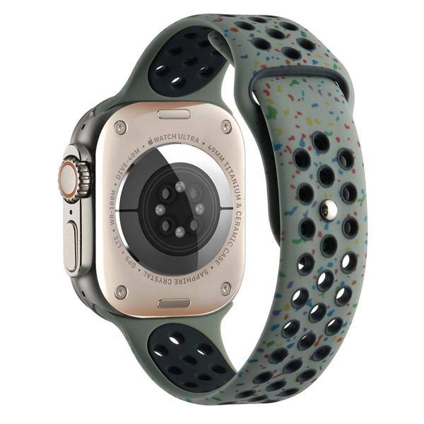 Apple Watch 38mm Kordon Yeni Seri 2023 KRD-02 Silikon Strap Kayış - Image 1