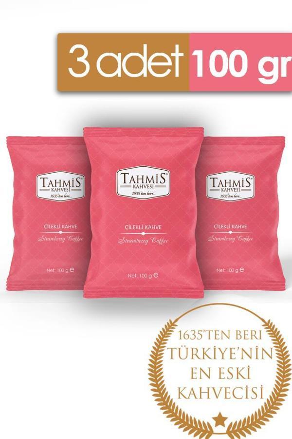 Çilek Aromalı Türk Kahvesi 100 Gr 3'lü Paket - Image 1