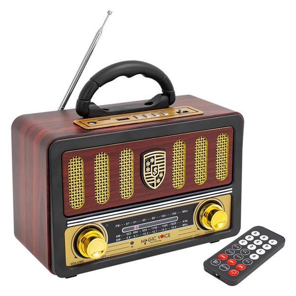 MagicVoice MV-114BT USB-SD-FM-Bluetooth Destekli Nostaljik Radyo - Image 1