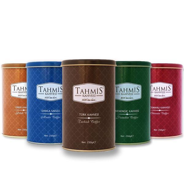 Tahmis 5'li Türk Kahvesi Özel Seti 250 G Çeşitleri -1635ten Beri - Image 1