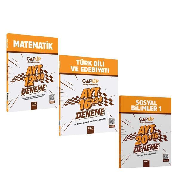 Çap Yayınları AYT Matematik Edebiyat ve Sosyal Bilimler Deneme Seti 3 Kitap - Çap Yayınları - Image 1