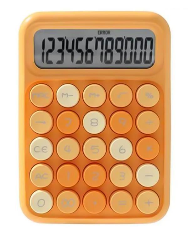 Runzon Renkli Elektronik Hesap Makinesi Turuncu RZ817 - Image 1