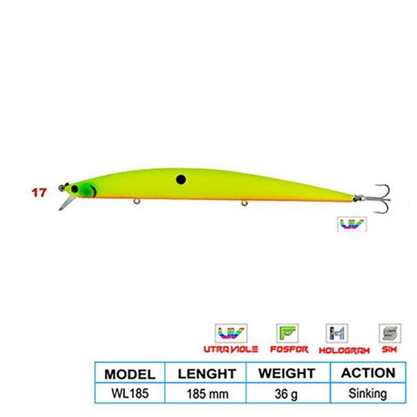 Wily SUPER STAR CL:17 185mm 36gr (Sinking)   - Image 1