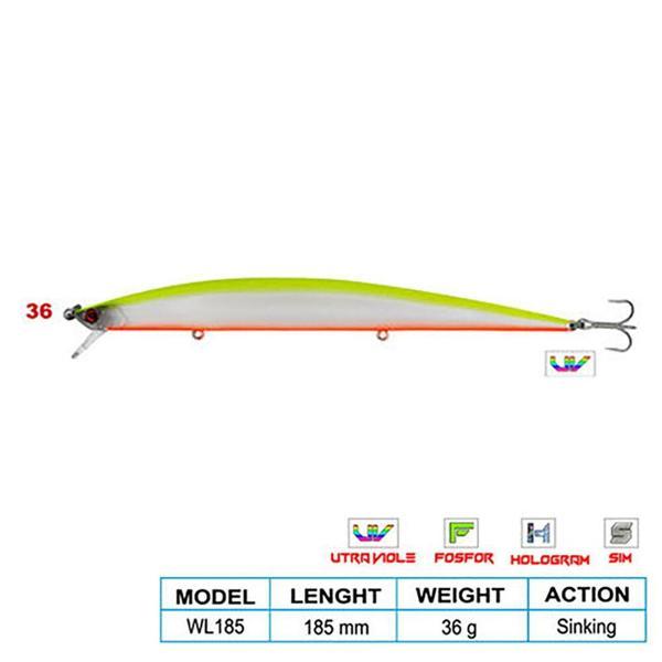 Wily SUPER STAR CL:36 185mm 36gr (Sinking)   - Image 1