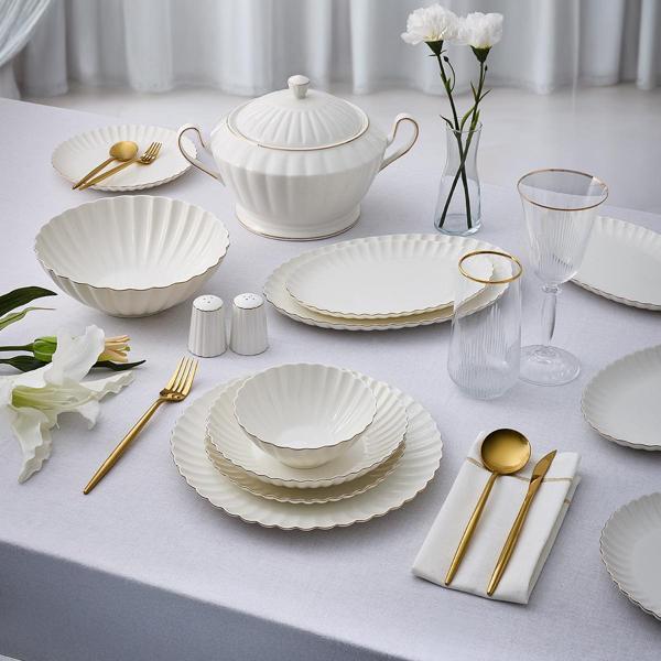 Aryıldız Sintra Gold 60 Parça 12 Kişilik Yemek Takımı - Image 1