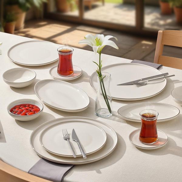 Aryıldız Lima Platin 32 Parça 6 Kişilik Kahvaltı Takımı - Image 1