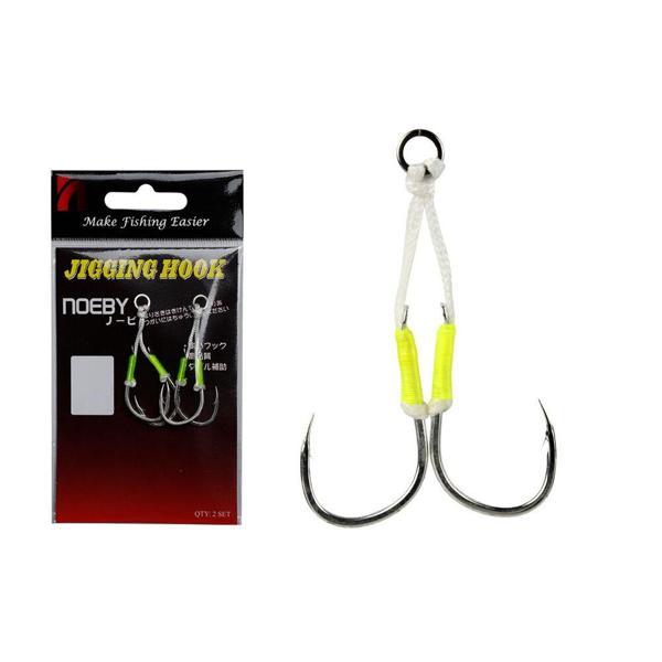 Noeby Jigging Hook-D Lj15 5/0 Assist 2 Pcs   - Image 1