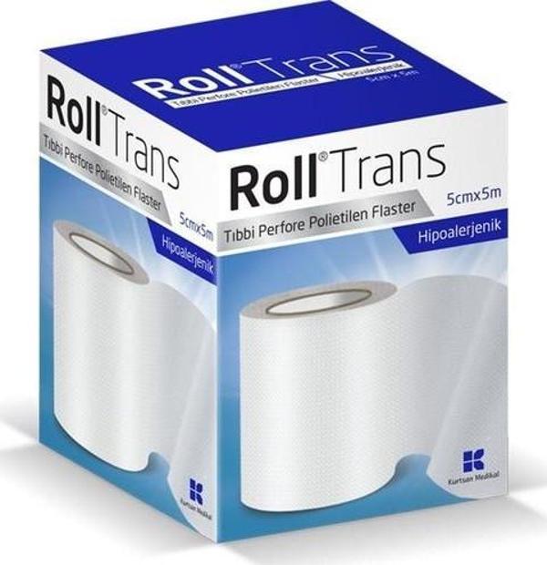 Roll Trans Şeffaf Perfore Polietilen Flaster 5Cm X 5M - Image 1