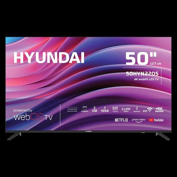 Hyundaı 50hyn2205, 50" 127cm, 4k Ultra Hd, Dahili Wi-fi, Dahili Uydu Alıcılı, Smart Led Televizyon - Image 1