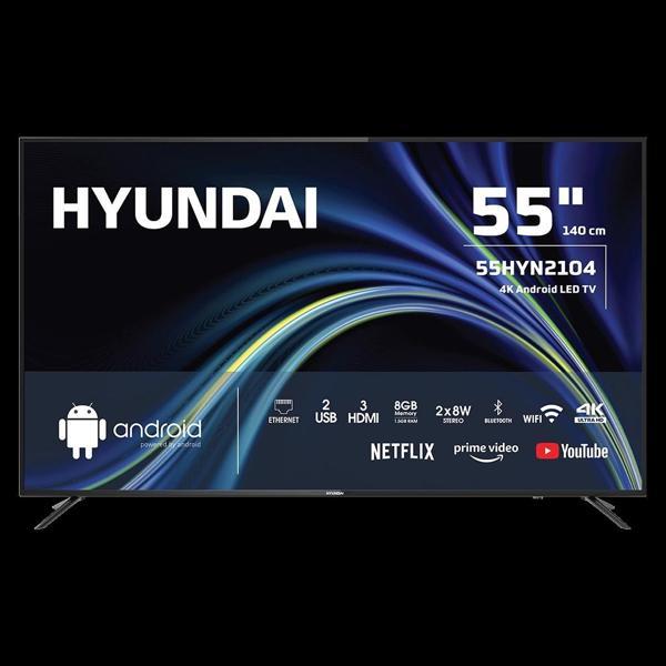 Hyundaı 55hyn2104, 55" 140cm, 4k Ultra Hd, Dahili Wi-fi, Dahili Uydu Alıcılı, Android Led Televizyon - Image 1