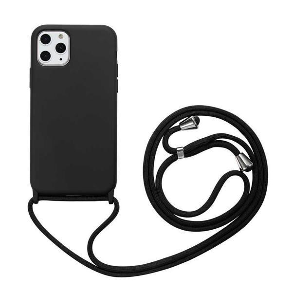 İPhone 11 Pro ile Uyumlu Ropi İpli Silikon İçi Kadife Korumalı Kılıf - Image 1