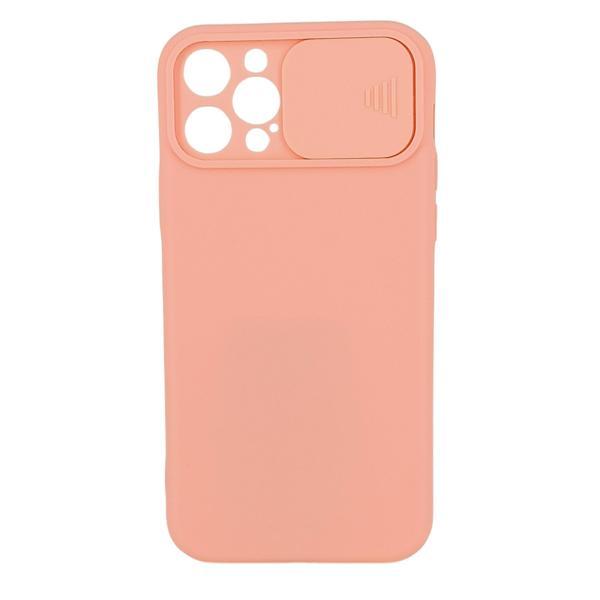 iPhone 12 Pro Max Uyumlu Kamera Sürgülü Mat Silikon Kılıf - Image 1
