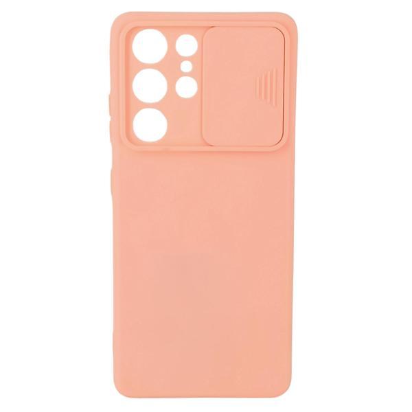 Samsung Galaxy S21 Ultra Uyumlu Kamera Sürgülü Mat Silikon Kılıf - Image 1
