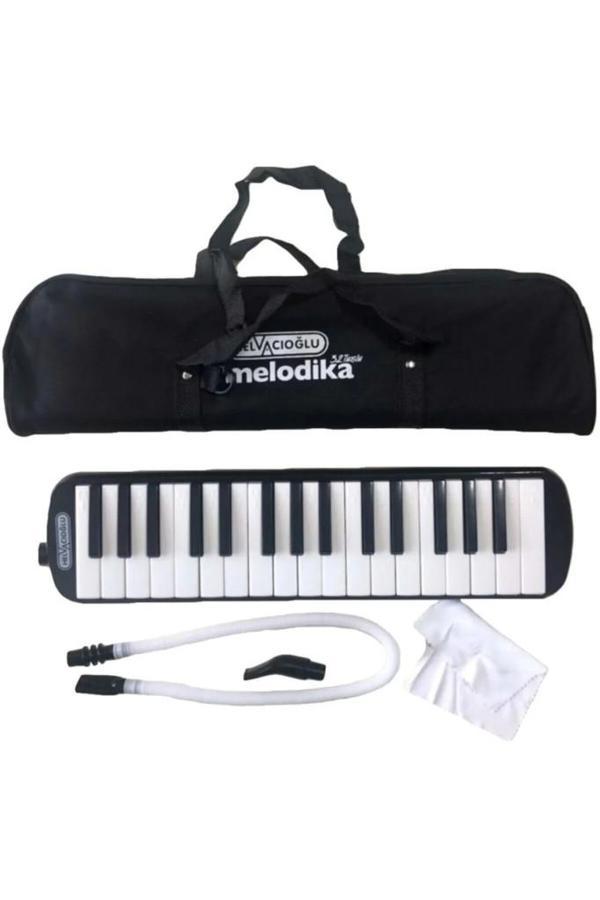 Helvacıoğlu 32 Tuşlu Melodika Bez Çantalı Siyah - Image 1