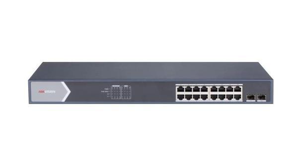 TEKNOTEG - HIKVISION DS-3E1518P-SI 16XGE+2XGE/SFP 225W F.GİGABİT POE SWİTCH - Image 1