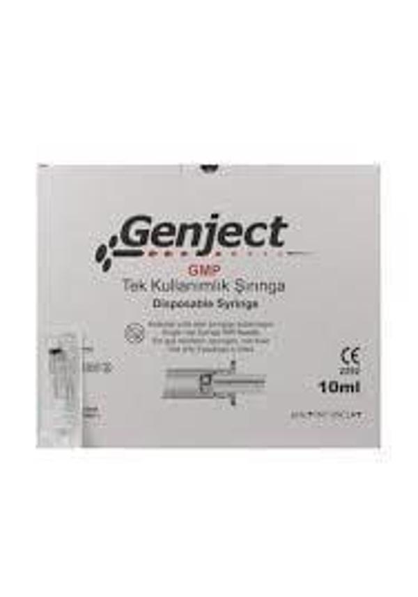 Genject 10 cc Enjectör 3P 21G 38mm Yeşil Şırınga 250 Adet - Image 1
