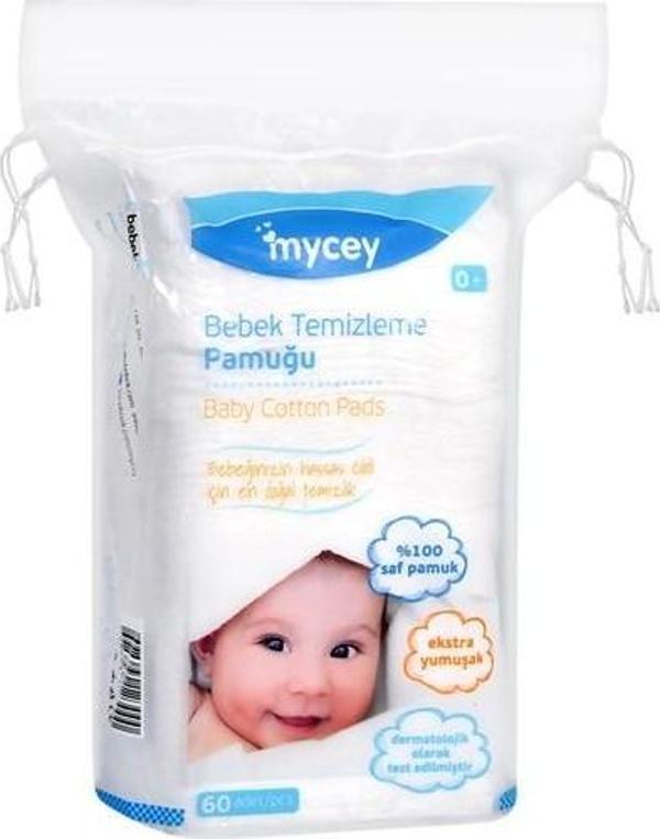 Mycey Bebek Temizleme Pamuğu 60'lı - Image 1