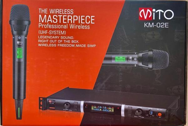 MİTO KM-02EE ÇİFT EL UHF 2X100 FULL DİGİTAL TELSİZ MİKROFON - Image 1