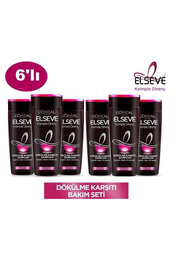 Elseve Şampuan 390 Ml Dökülme Karşıtı Komple Direnç X6 Adet - Image 1