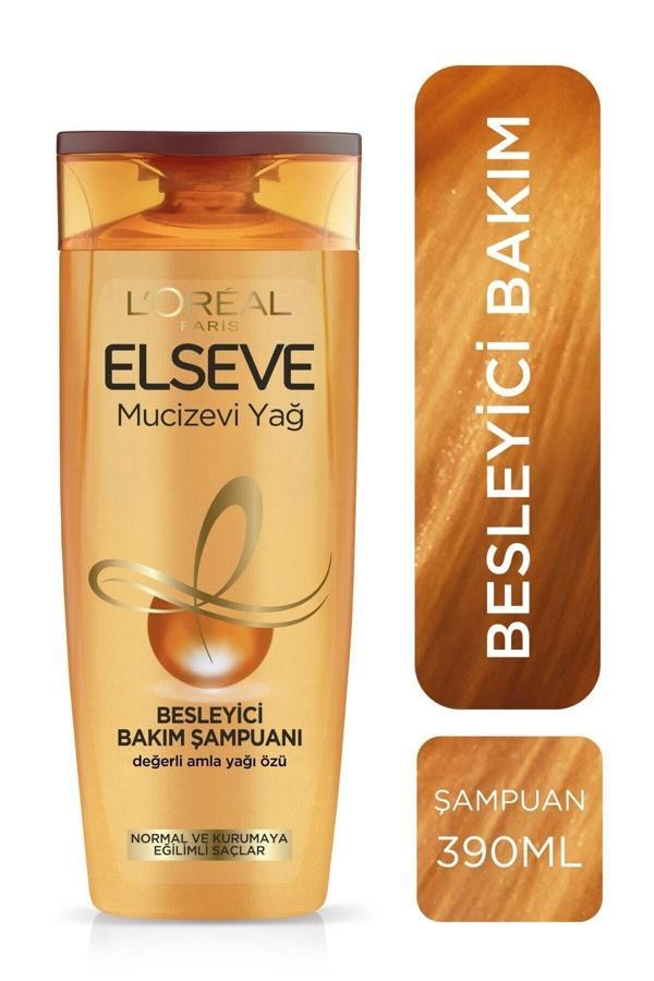 Elseve L'Oréal Paris Mucizevi Yağ Besleyici Bakım Şampuanı 390 Ml - Image 1