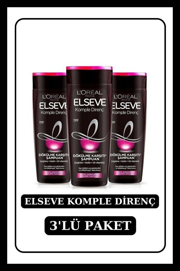 Elseve Komple Direnç Dökülme Karşıtı Şampuan 360 Ml X3 Adet - Image 1