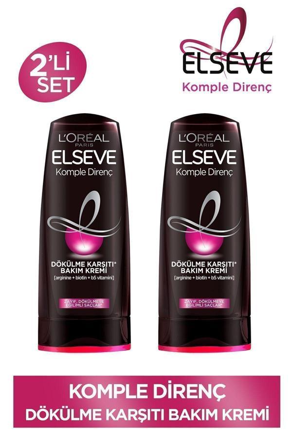 Elseve Komple Direnç Dökülme Karşıtı Bakım Kremi 390 Ml 2'Li Set - Image 1