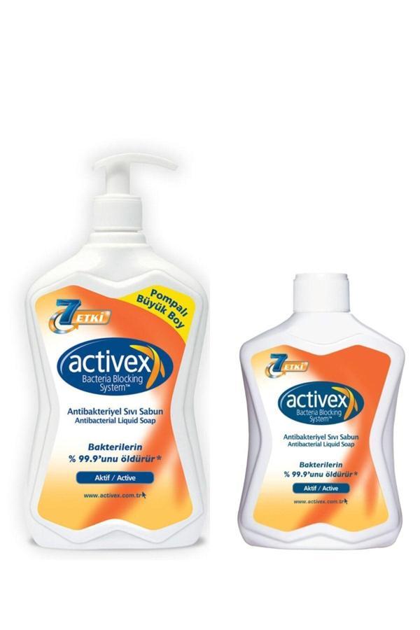 Ceren Home Activex Sıvı Sabun 700 Ml Pompalı + 300 Ml Küçük Boy Set - Image 1