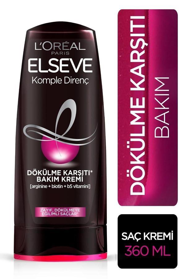 Elseve L'Oréal Paris Komple Direnç Dökülme Karşıtı Bakım Kremi 360 Ml - Image 1