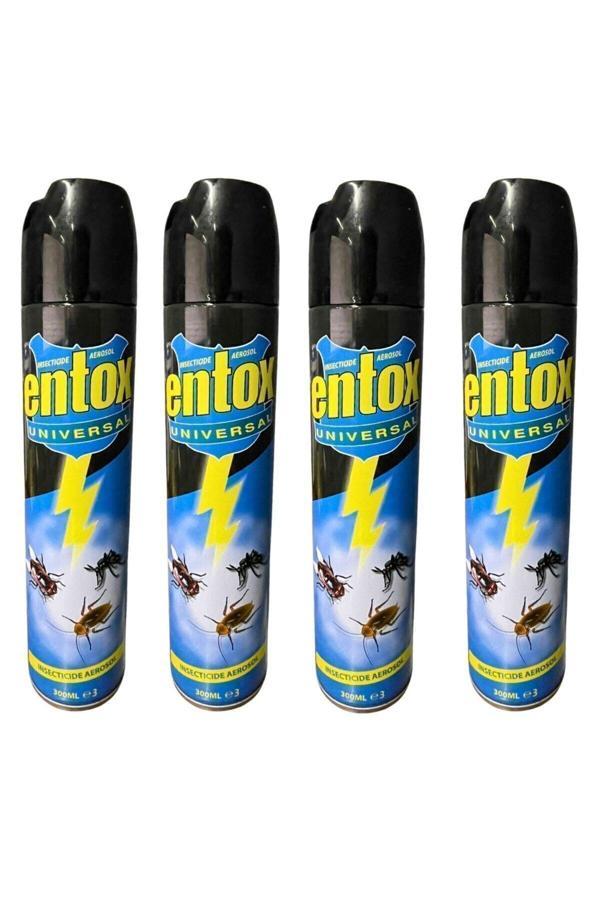 Entox Universal 300 Ml Hamamböceği , Karasinek, Sivrisinek Spreyi 4 Adet - Image 1