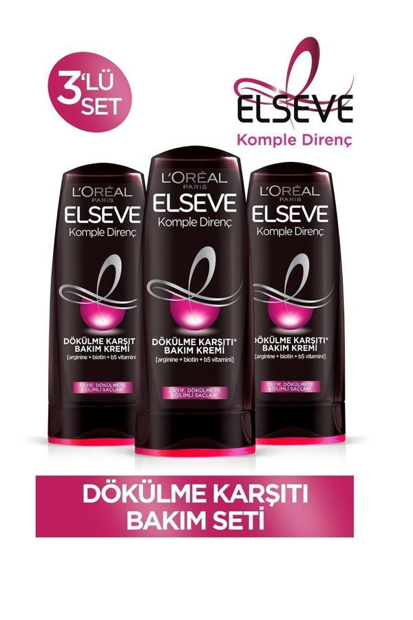 Elseve Saç Kremi 390 Ml Komple Direnç Dök. Karşı X3 Adet - Image 1