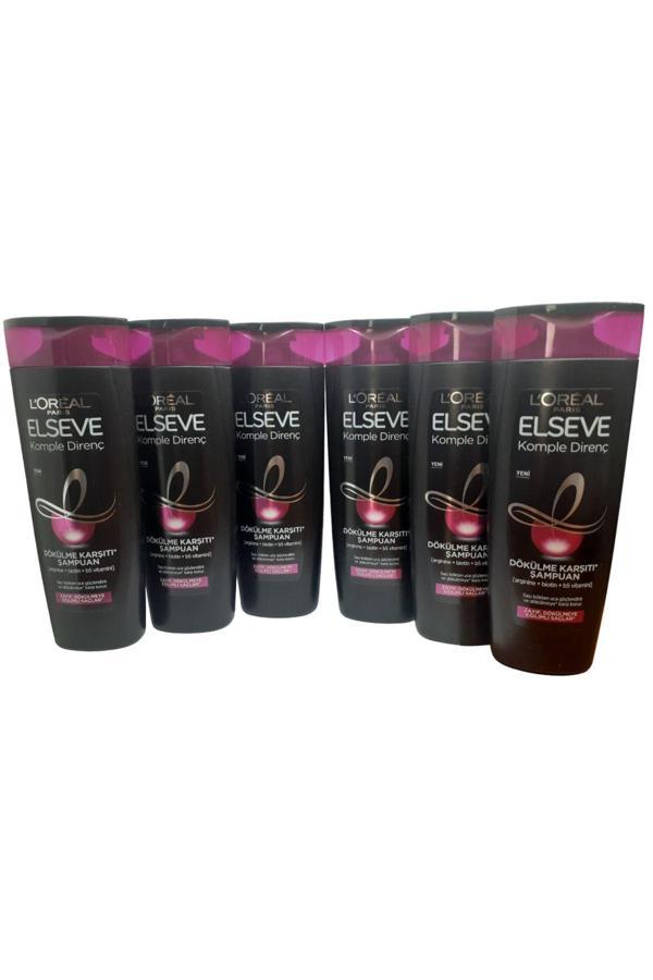 Elseve Komple Direnç Dökülme Karşıtı Şampuan 390 Ml X 6 Adet - Image 1