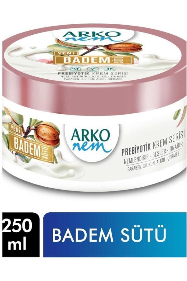 Arko Nem Krem Prebiyotik 250 Ml Badem Sütü 8690506507367 Yüz Kremi - Image 1