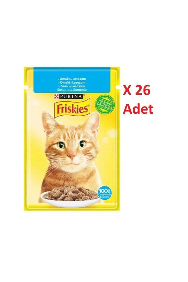 Friskies Purina Somonlu Yetişkin Kedi Yaş Maması 26 X 85 Gr - Image 1