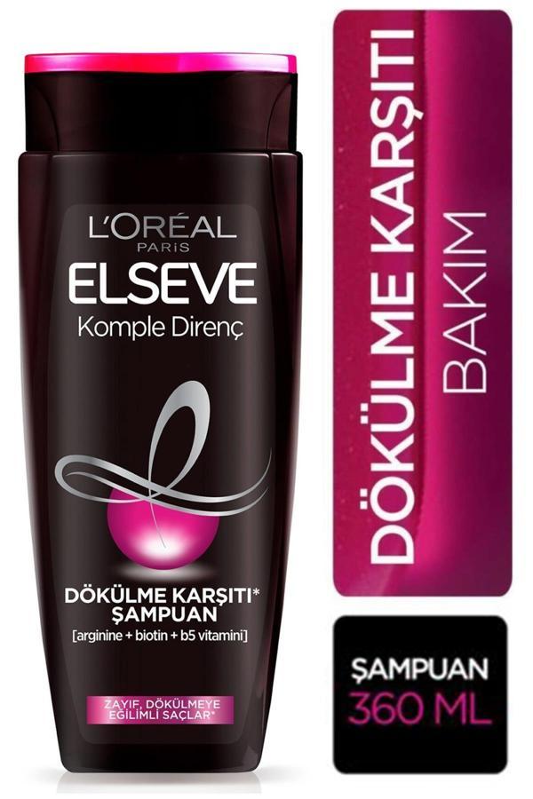 Elseve L'Oréal Paris Komple Direnç Dökülme Karşıtı Şampuan 360 Ml - Image 1