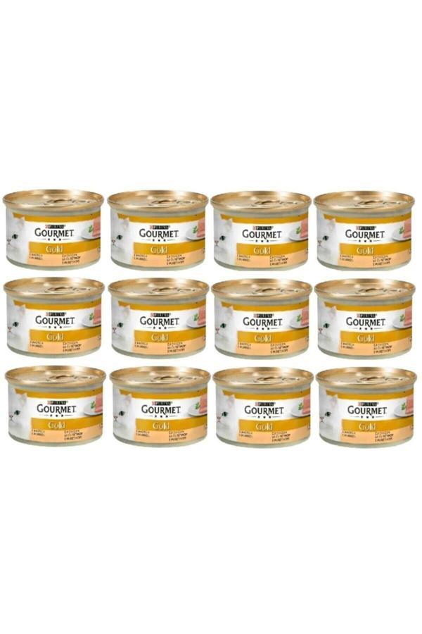 Gourmet Gold Gourmet Kıyılmış Hindili Kedi Konservesi 85 Gr X 12 Adet - Image 1