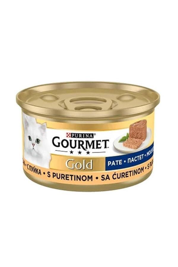 Gourmet Gold Kıyılmış Hindi Etli Kedi Konserve Maması 85Gr X 12 Adet - Image 1