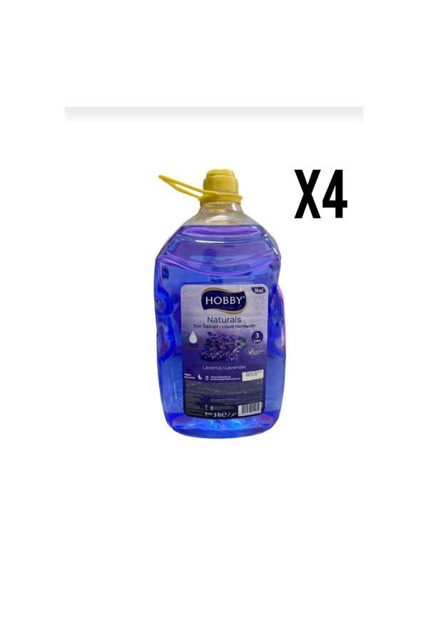 Hobby Sıvı Sabun Lavanta 3 Lt × 4 Adet - Image 1