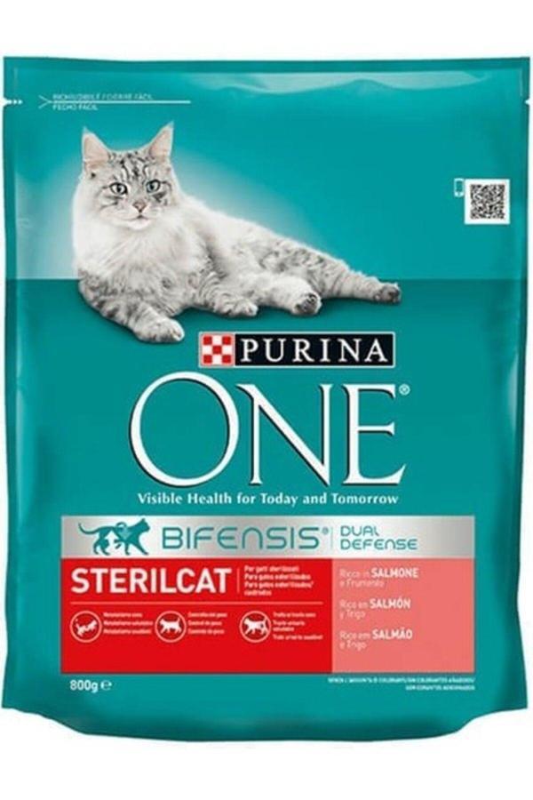 Cat Chow Purina One Sterilised Somonlu Kısırlaştırılmış Kedi Maması 800 Gr - Image 1