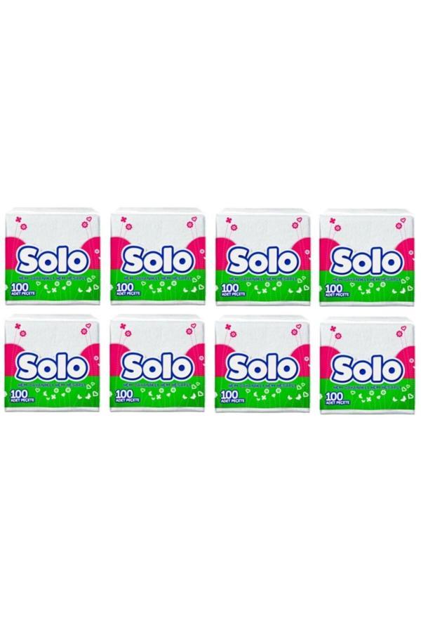 Solo 100'Lü Kağıt Peçete 8 Adet - Image 1