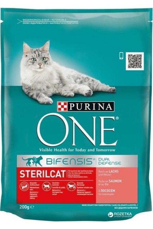 Cat Chow Purina One Somonlu Kısırlaştırılmış Kedi Maması 800 Gr - Image 1