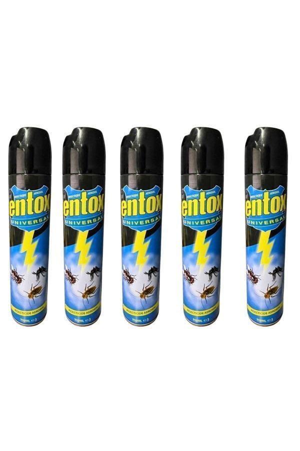 Entox Universal 300 Ml Hamamböceği , Karasinek, Sivrisinek Spreyi 5 Adet - Image 1