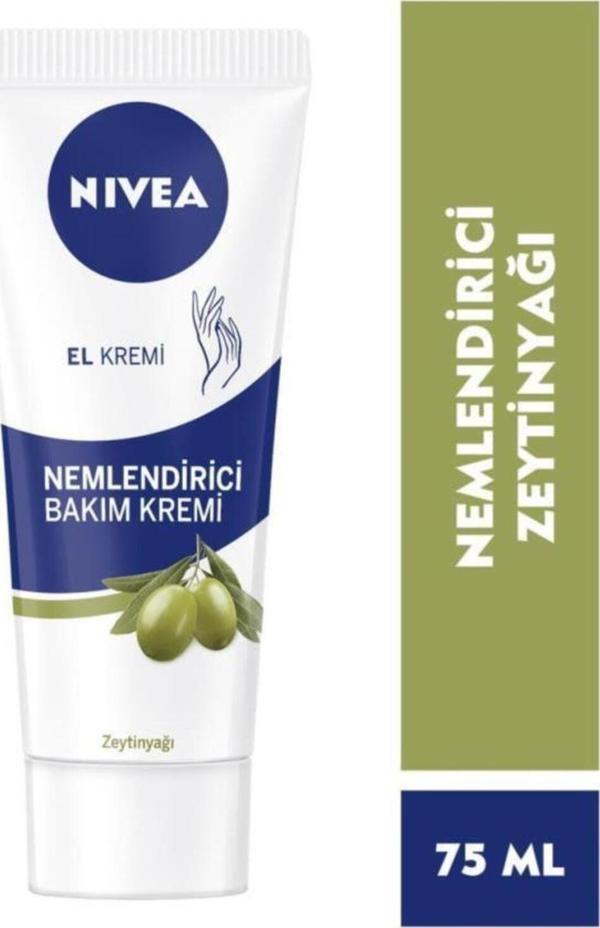 Zeytinyağlı Nemlendirici El Bakım Kremi 75ml, Yağlı Ve Yapışkan His Bırakmaz, Yumuşak Cilt Hissi - Image 1
