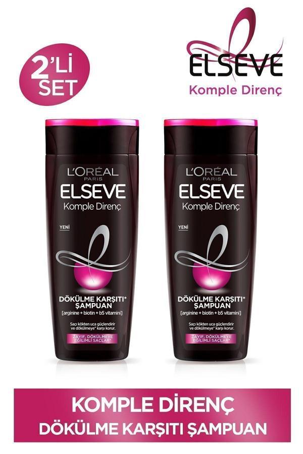 Elseve Komple Direnç Dökülme Karşıtı Şampuan 390 Ml 2'Li Set - Image 1